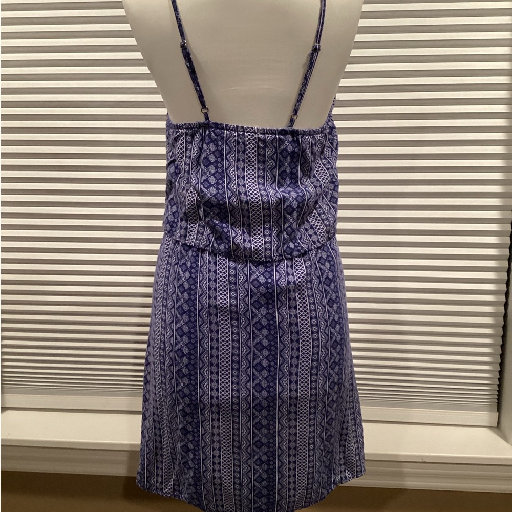 West Loop Navy Patterned Mini Dress - Picture 3 of 5